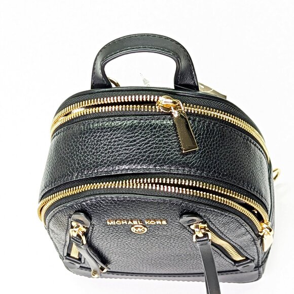 Michael Kors Brooklyn Mini Leather Pebbled Messenger Backpack (MSRP $258) - Picture 12 of 12